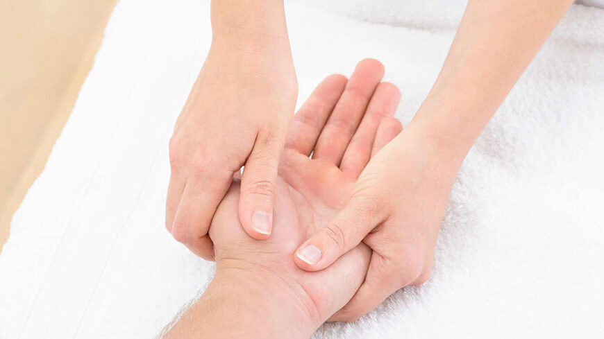 Massage des mains